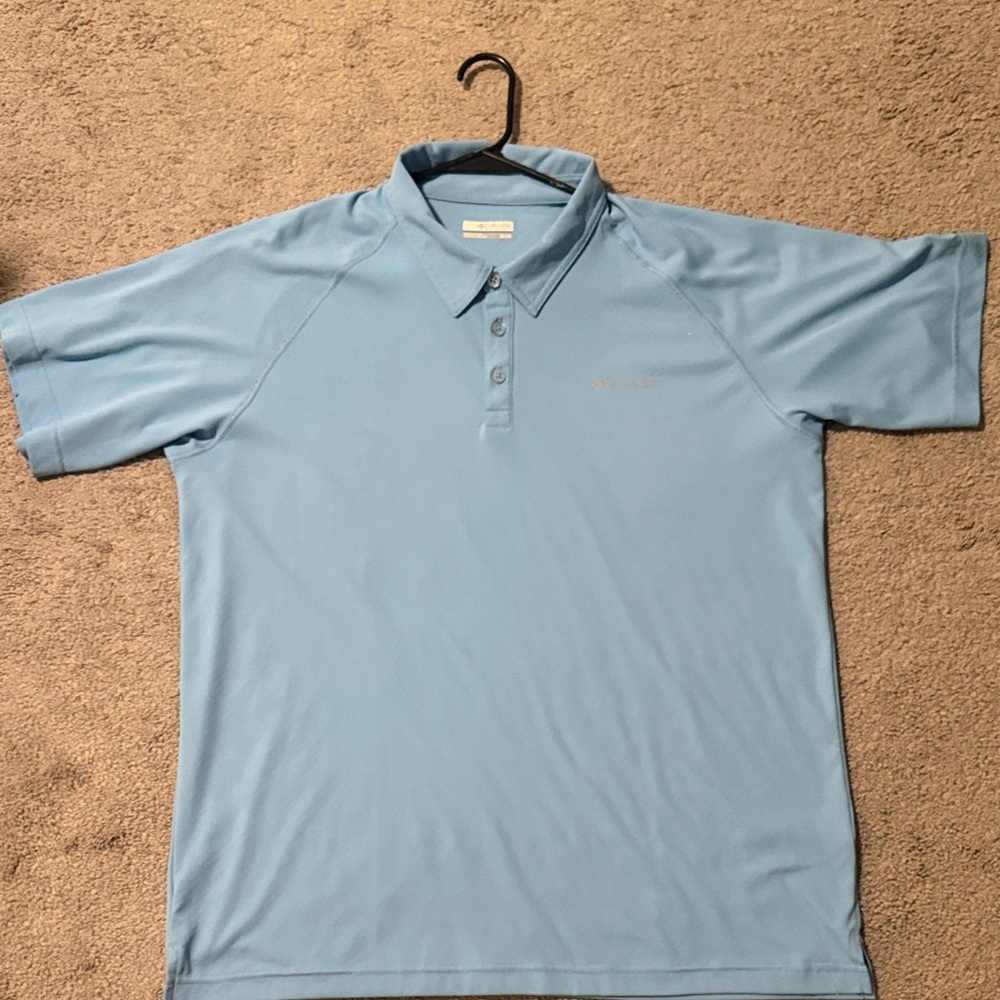 Columbia Men's Sky Blue Polo Shirt